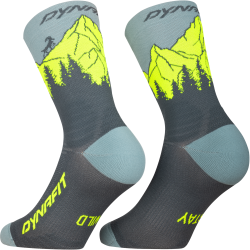 Pono�ky DYNAFIT Traverse Crew Socks cinder ultra yellow