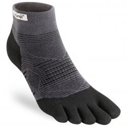 Ponožky INJINJI Run LW MiniCrew black-gray