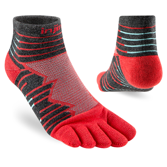 Ponozky INJINJI Ultra run lava 2