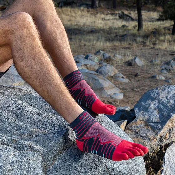 Ponozky INJINJI Ultra run lava 3