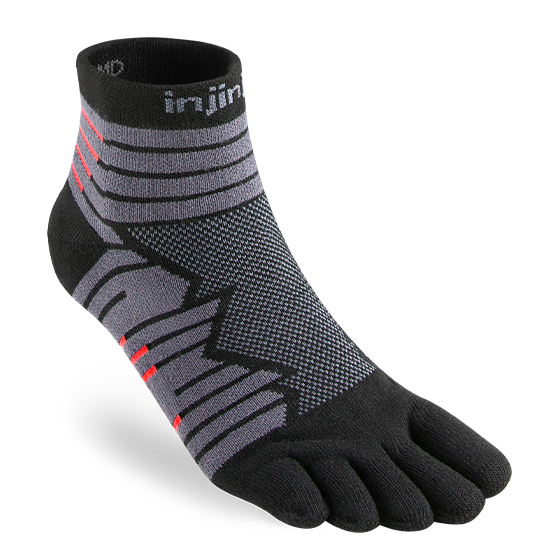 Ponožky INJINJI Ultra Run MiniCrew onyx