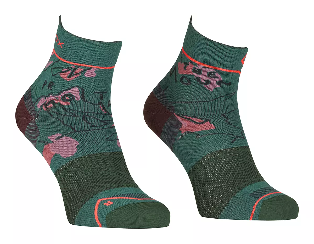 Ponoky ORTOVOX Alpine Light Quarter Socks W pacific green
