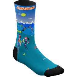 Ponoky CRAZY Socks I Love Mountain S24385005X M