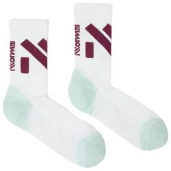 Pono�ky nNORMAL Race Sock white/green