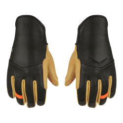 Rukavice SALEWA M Ortles leather gloves black out