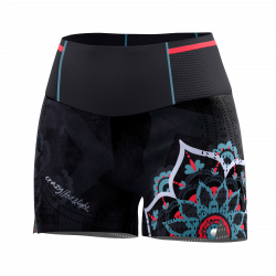 Nohavice CRAZY IDEA Short lightning woman mandala