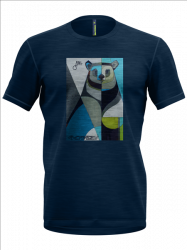 Triko CRAZY IDEA Joker man bear blue