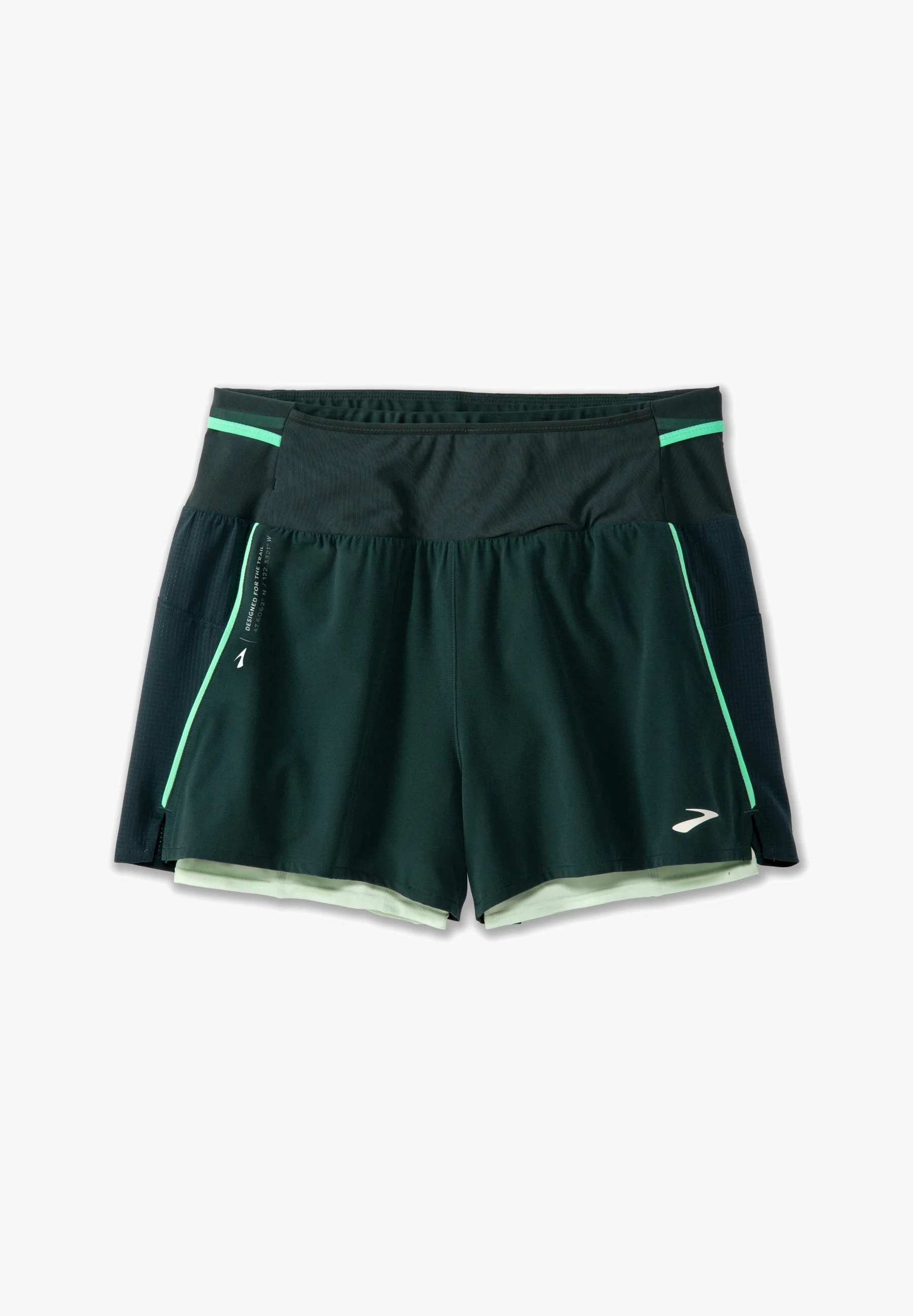 �ortky BROOKS High Point 3" Short W carbon/green