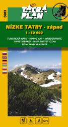 Turistická mapa TATRA PLAN Nízke Tatry - západ  1:50 000