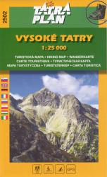 Turistická mapa TATRA PLAN Vysoké Tatry 1:25 000