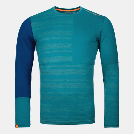 Termo tri�ko ORTOVOX 185 Rock�n�wool long sleeve pacific green