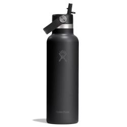 Termof�a�a HYDROFLASK 21 OZ Standard Flex Straw Cap black