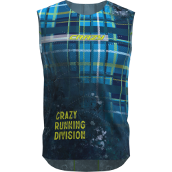 Tielko CRAZY Singlet Thunder M print blue scottis
