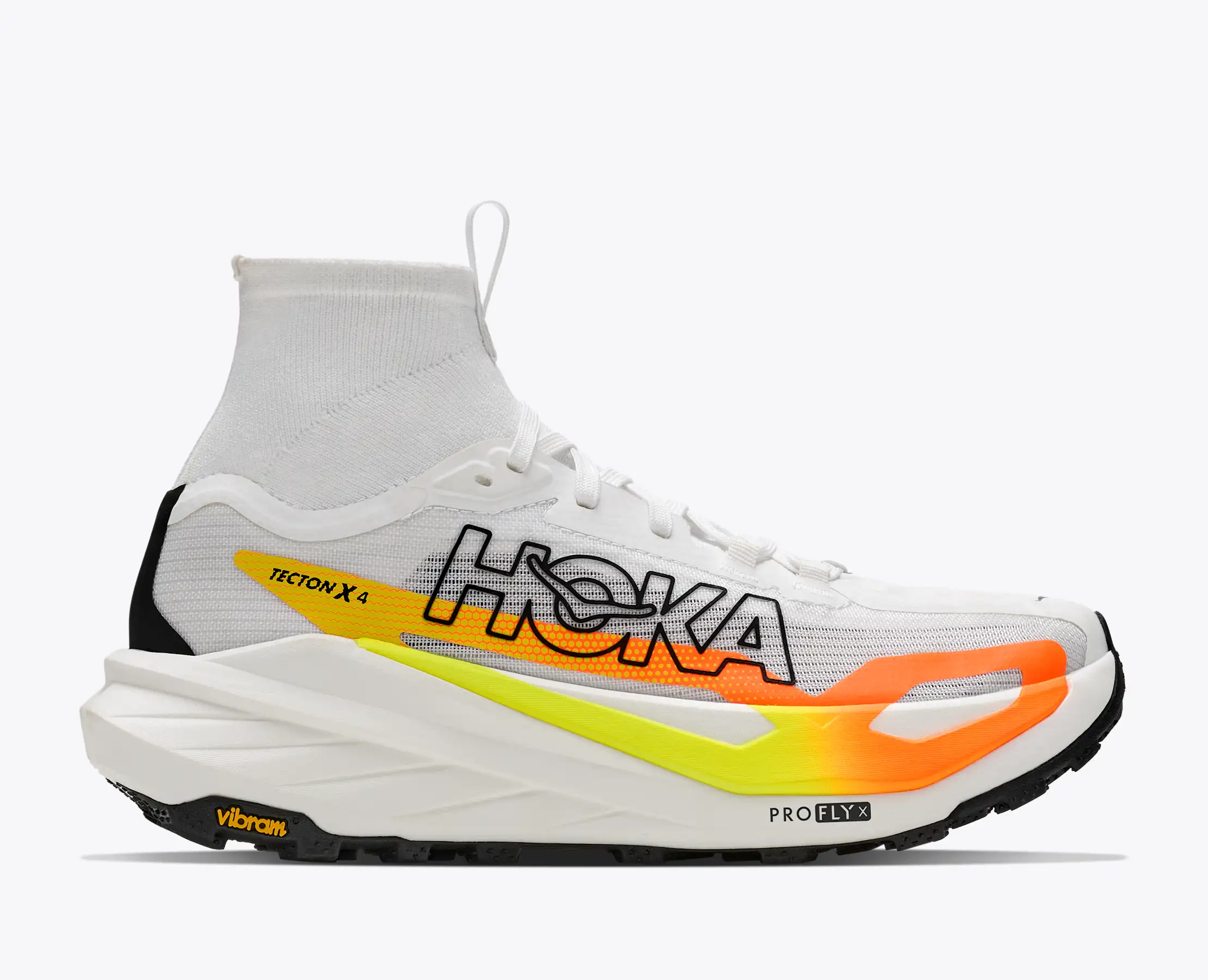 Top�nky HOKA M Tecton X 4 frost/neon tangerine