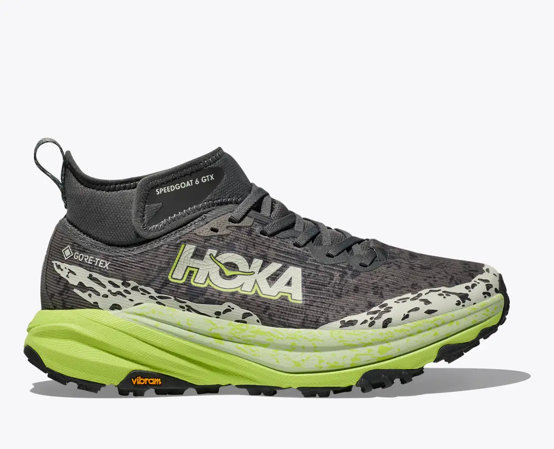 Topnky HOKA Speedgoat 6 Mid GTX outer orbit/lettuce