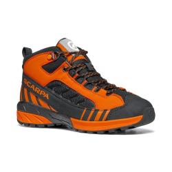 Detsk turistick topnky SCARPA Mescalito Mid GTX kids black orange