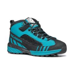 Detsk turistick topnky SCARPA Mescalito Mid GTX kids black turquoise