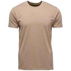 Tri�ko BLACK DIAMOND M Stripe SS Tee walnut-mushroom