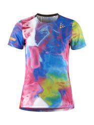 Tri�ko CRAFT  Pro Hypervent Jaquard Tee W fuchsia/multi