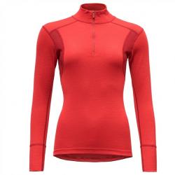 Triko DEVOLD Hiking Woman Half Zip Neck chilli