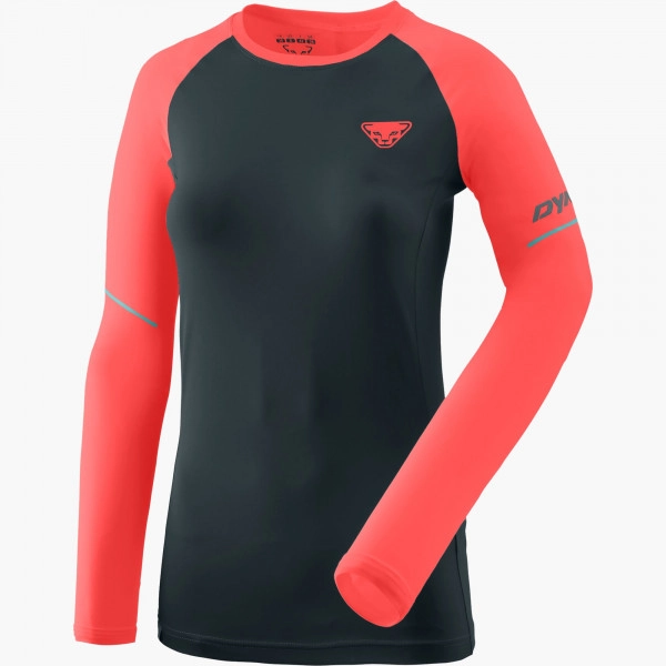 Triko DYNAFIT Alpine Pro W L/S tee blueberry hot coral