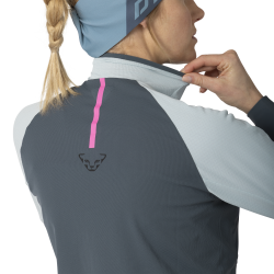 Tricko DYNAFIT Alpine ls zip tee cloud blue 3