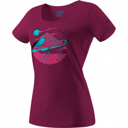 Tri�ko DYNAFIT Artist series CO T-shirt W beet red