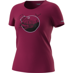 Tri�ko DYNAFIT Artist series CO t-shirt W beet red