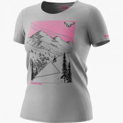 Triko DYNAFIT Artist series DRI t-shirt W alloy ski traces uphill