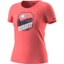 Triko DYNAFIT Graphic CO W S/S tee hot coral