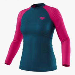 Termo triko DYNAFIT Tour Light merino W L/S tee flamingo