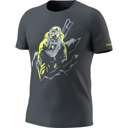 Triko DYNAFIT Blacklight CO T-Shirt M cinder/blacklight