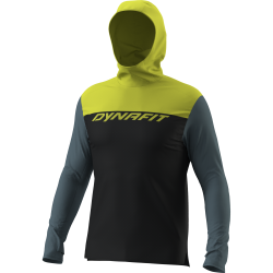 Tri�ko DYNAFIT Traverse Sun Hoody M black out golden lime