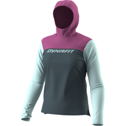 Tri�ko DYNAFIT Traverse Sun Hoody W cinder magenta