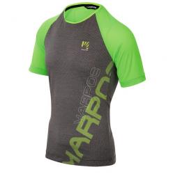 Tri�ko KARPOS Moved Evo jersey �ierne/zelen� fluo