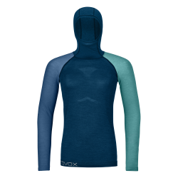 Termo triko ORTOVOX Ws 120 Comp Light Hoody petrol blue