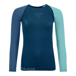 Termo tri�ko ORTOVOX W�s 120 Comp Light Long Sleeve petrol blue