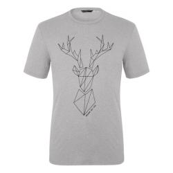 Tri�ko SALEWA M Big deer S/S tee grey