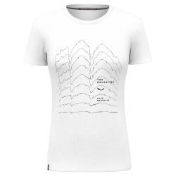 Tričko SALEWA Skyline Dry w shirt white