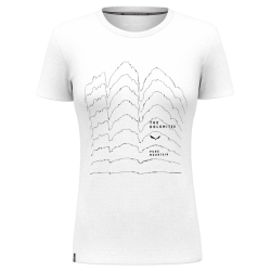 Triko SALEWA Skyline Dry w shirt white