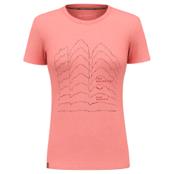 Triko SALEWA Pure Skyline Dry w shirt lantana pink