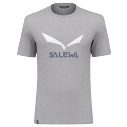 Triko SALEWA Solidlogo Dry M shirt heather grey