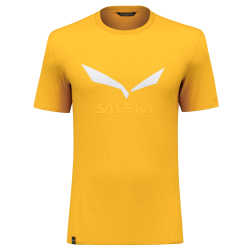 Triko SALEWA Solidlogo Dry M shirt gold