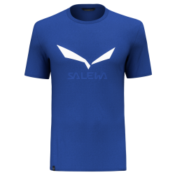 Triko SALEWA Solidlogo Dry M shirt electric blue