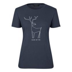 Triko SALEWA Deer Dry W t-shirt navy