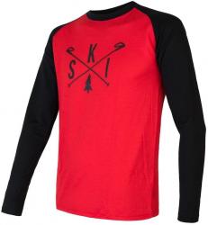 Triko SENSOR Merino Active PT ski pnske dl.rukv erven/ierna 