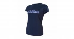 Tri�ko SENSOR W�s Merino Active PT mountains deep blue