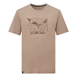 Triko SALEWA Eagle Geometric T-Shirt M quicksand