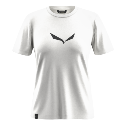Tri�ko SALEWA Solid Dry W T-Shirt 0011 white