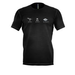 Tri�ko CRAZY IDEA Gulliver man black